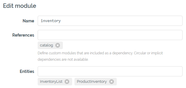 Editing a custom module
