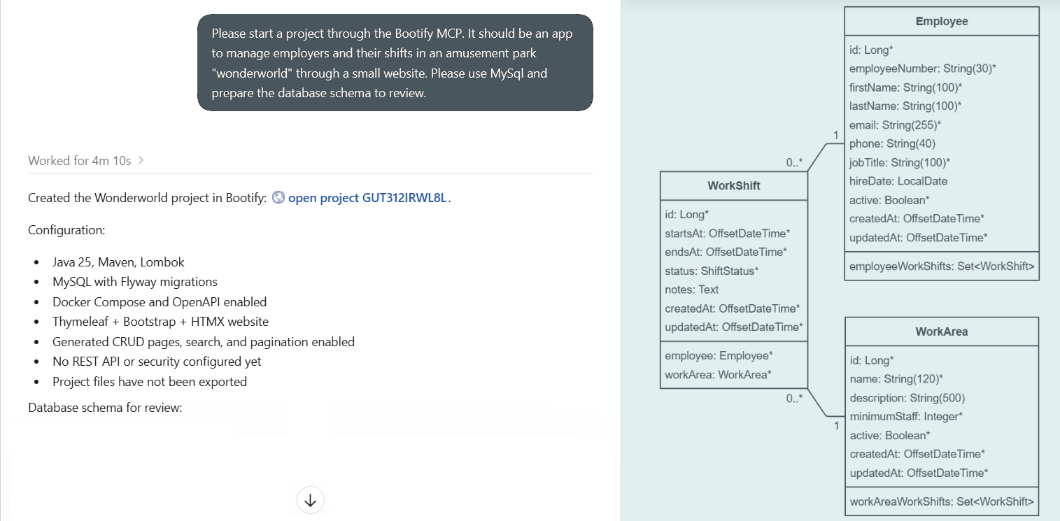 Give a first task to Codex
