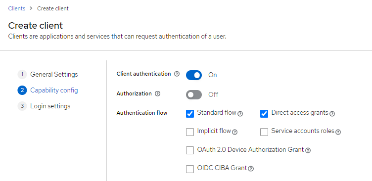 Enabling client authentication