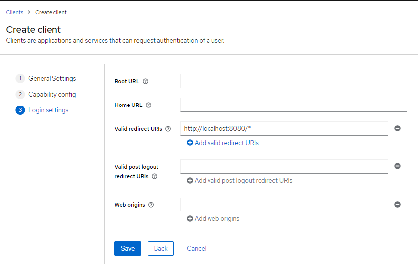 Configuring our redirect URL
