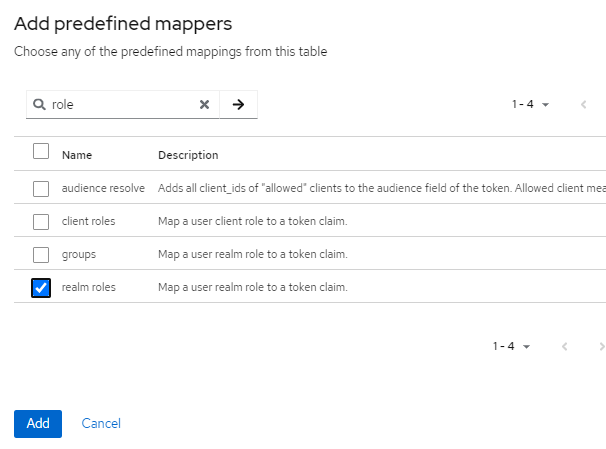 Selecting a predefined mapper