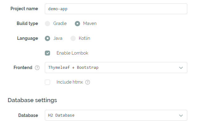 Configuring general settings for our demo app